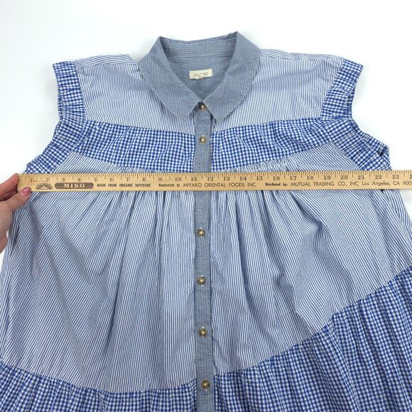 ANTHROPOLOGIE Pilcro Tunic Mini Dress Cottagecore Prairie Elevated Western Boho - Picture 3 of 9